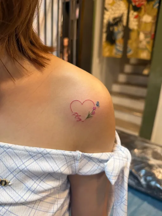 ลายหัวใจชิ้นเล็ก